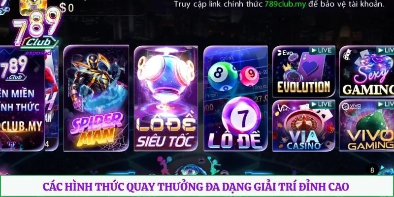 Các hình thức quay thưởng đa dạng giải trí đỉnh cao 