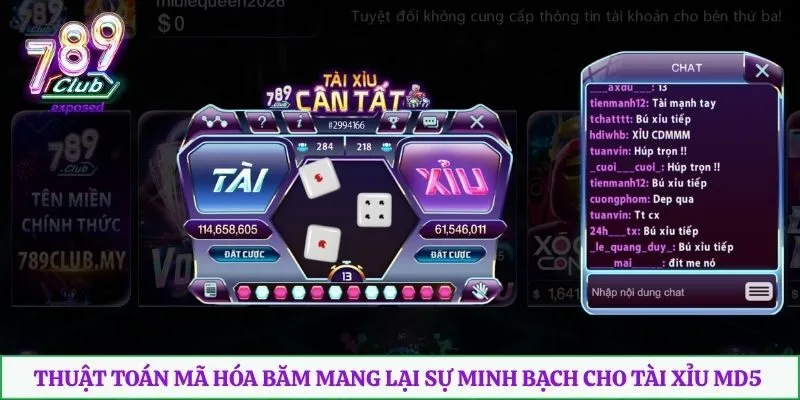Thuật toán mã hóa băm mang lại sự minh bạch cho tài xỉu MD5