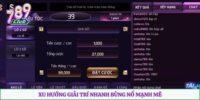 Xu hướng giải trí nhanh bùng nổ mạnh mẽ